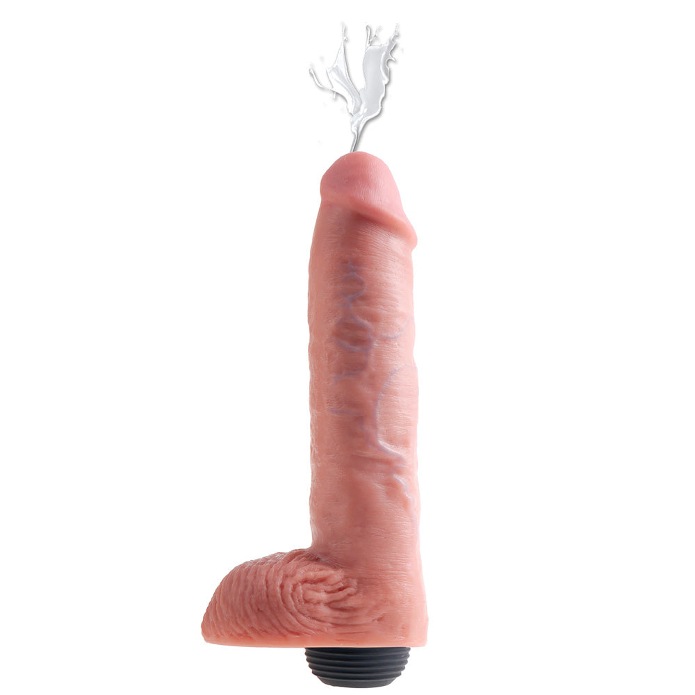 King Cock 11 pulgadas Squirting Cock con bolas de carne