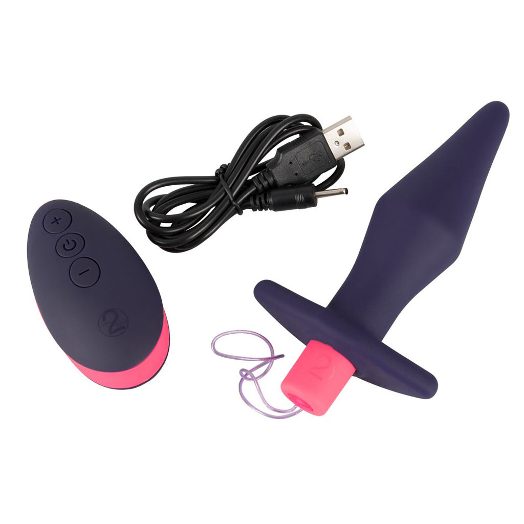 Plug anal télécommandé rechargeable