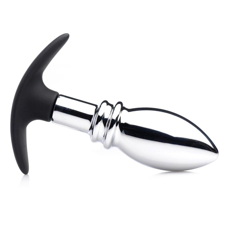 Tapón anal Master Series Dark Stopper de metal y silicona