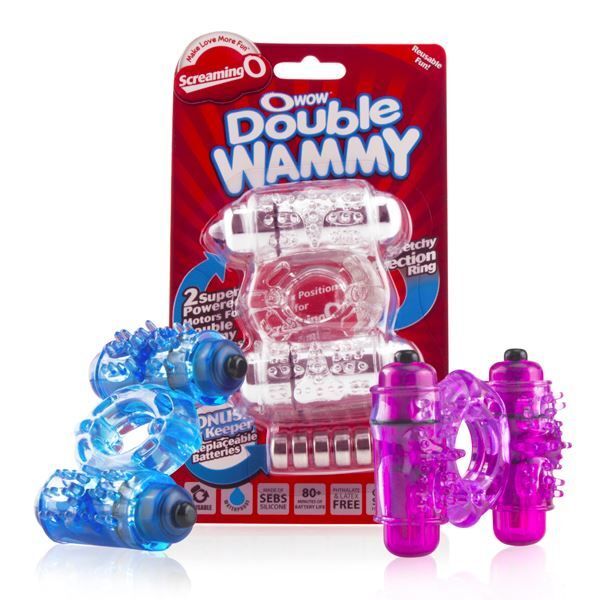 Screaming O Wow Double Wammy Vibrating Cock Ring SEX DRUNK Screaming O Wow Double Wammy Vibrating Cock Ring SEX DRUNK