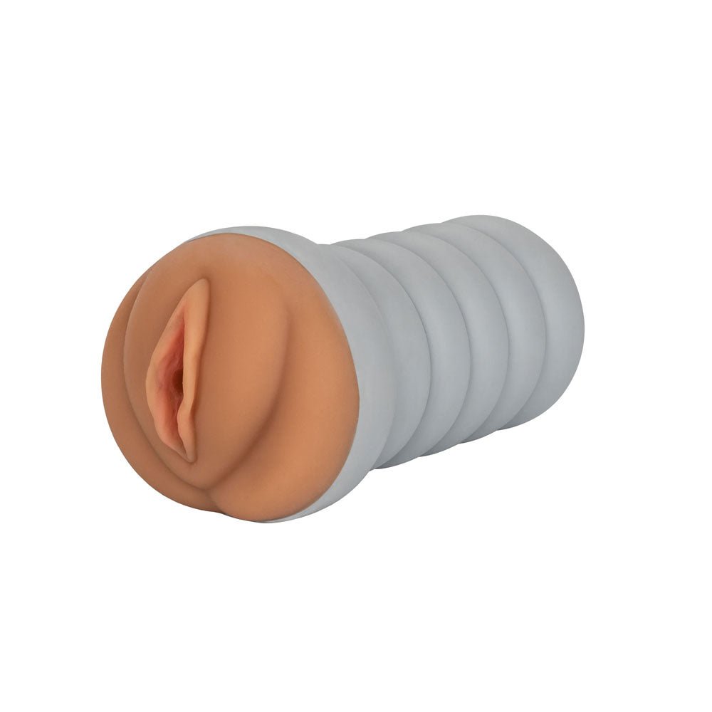 Gripper Ribbed Tight Pussy Marron Masturbateur